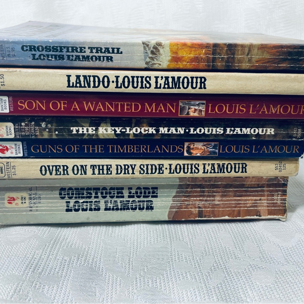 Louis L'Amour Book lot of 7 Classic Western Collection